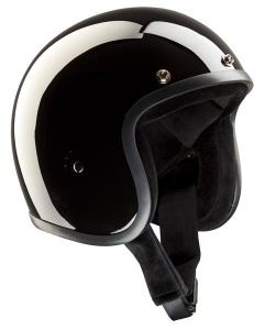 Bandit Jet Motorcycle Helmet - Gloss Black